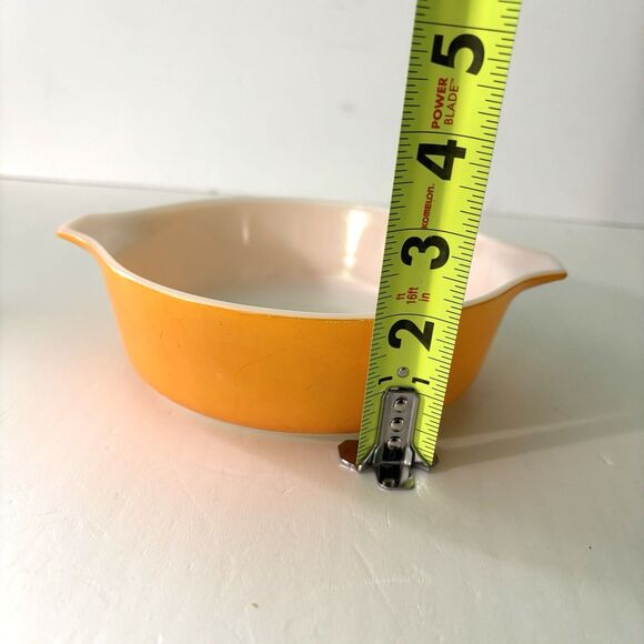 PYREX Orange 1 Pint No 471 Vintage Casserole Baking Dish Made in USA Ovenware - Picture 6 of 6